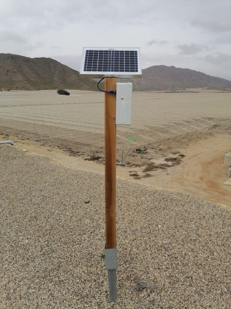 Hub en viñedos de uva de mesa