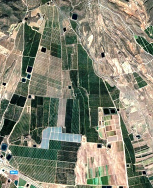 Imagen satelital en Los-Almagros-Murcia