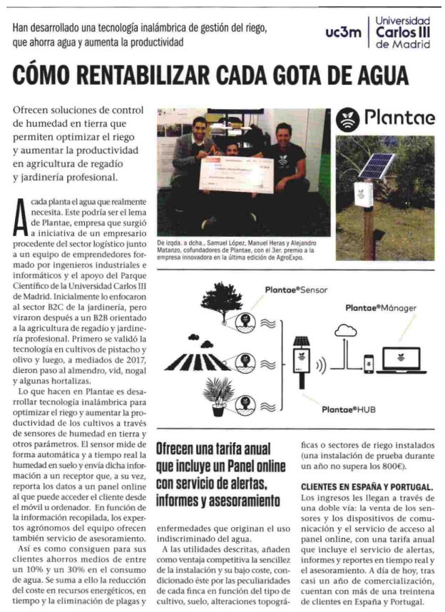 Artículo de la revista emprendedores