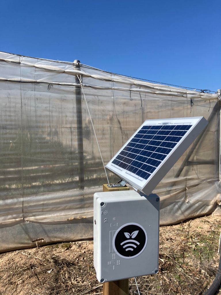 Hub receptor controlado los sensores de humedad