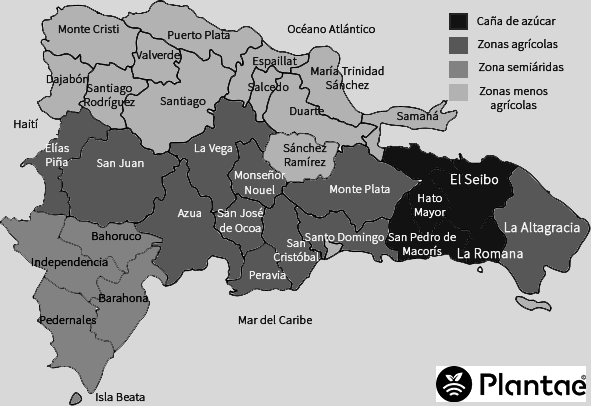 Zonas agrícolas de la República Dominica