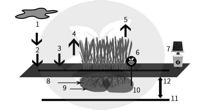 Esquema de tipo de riego controlado