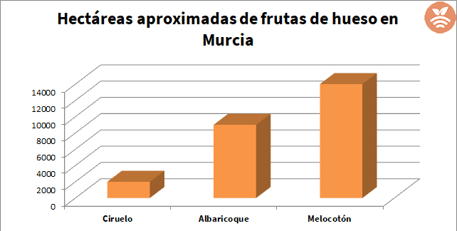 Frutas de hueso hectáreas